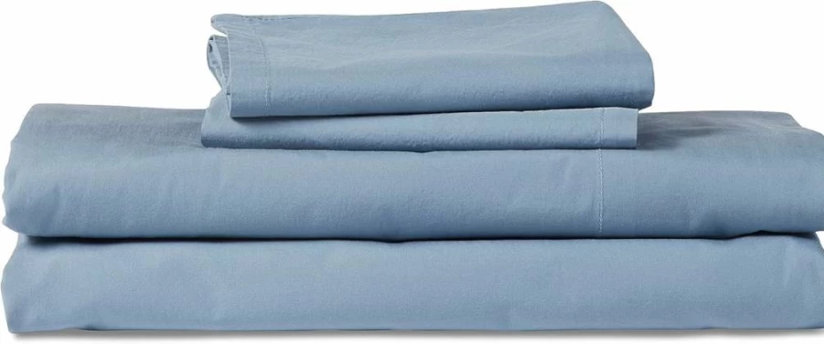 Brooklinen Organic Cotton 4-Piece Sheet Set - GOTS Certified 100% Organic Cotton - Queen Size, White - Includes Fitted Sheet, Flat Sheet & 2 Pillowcases - Machine Washable with Deep Pockets