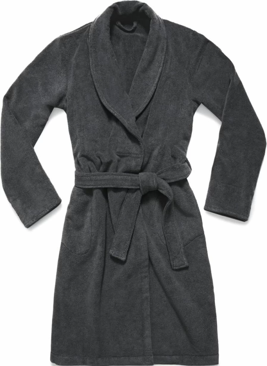 Brooklinen Premium Turkish Cotton Bath Robe - Ultra Soft, Adjustable & Machine Washable for Women & Men